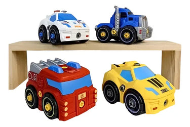 DIY 4Pcs City Screw Vehicles